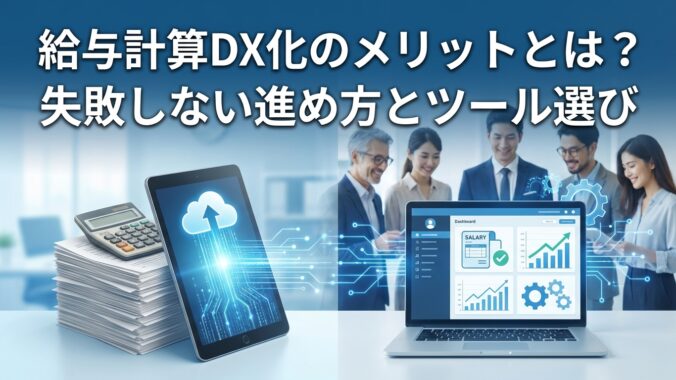 給与計算DX化のメリットとは？失敗しない進め方とツール選び