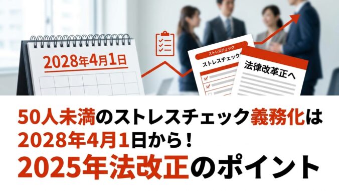 50人未満のストレスチェック義務化はいつから？2025年法改正のポイント