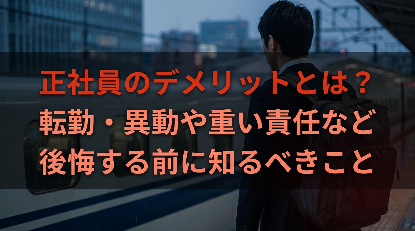 正社員のデメリットとは？企業側が把握しておくべきことについて