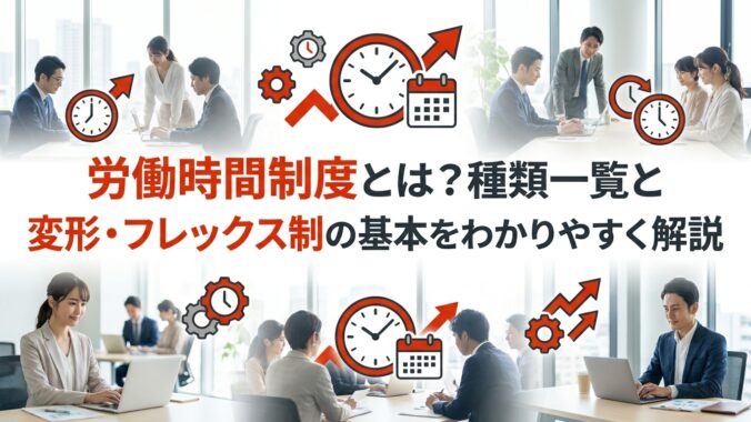 労働時間制度とは？種類一覧と変形・フレックス制の基本をわかりやすく解説