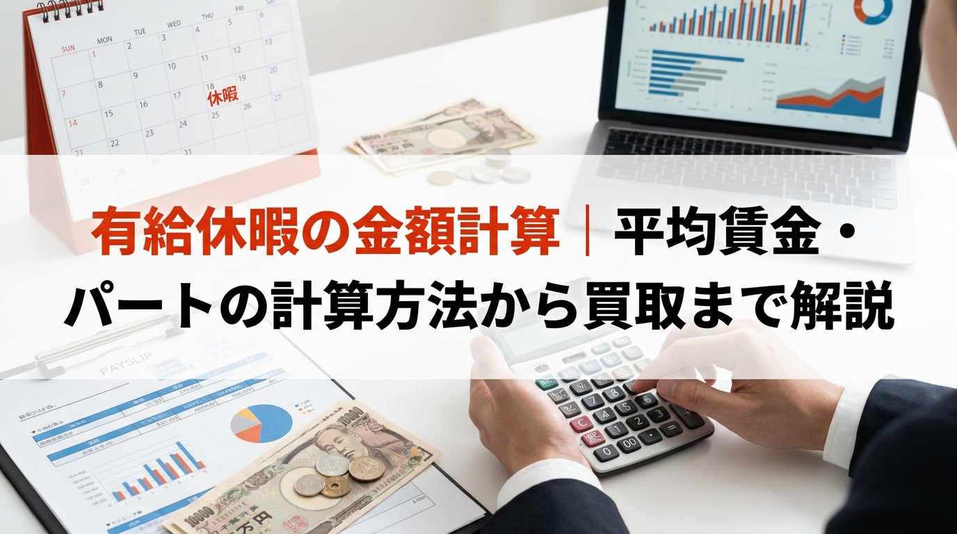 有給休暇の金額計算｜平均賃金・パートの計算方法から買取まで解説