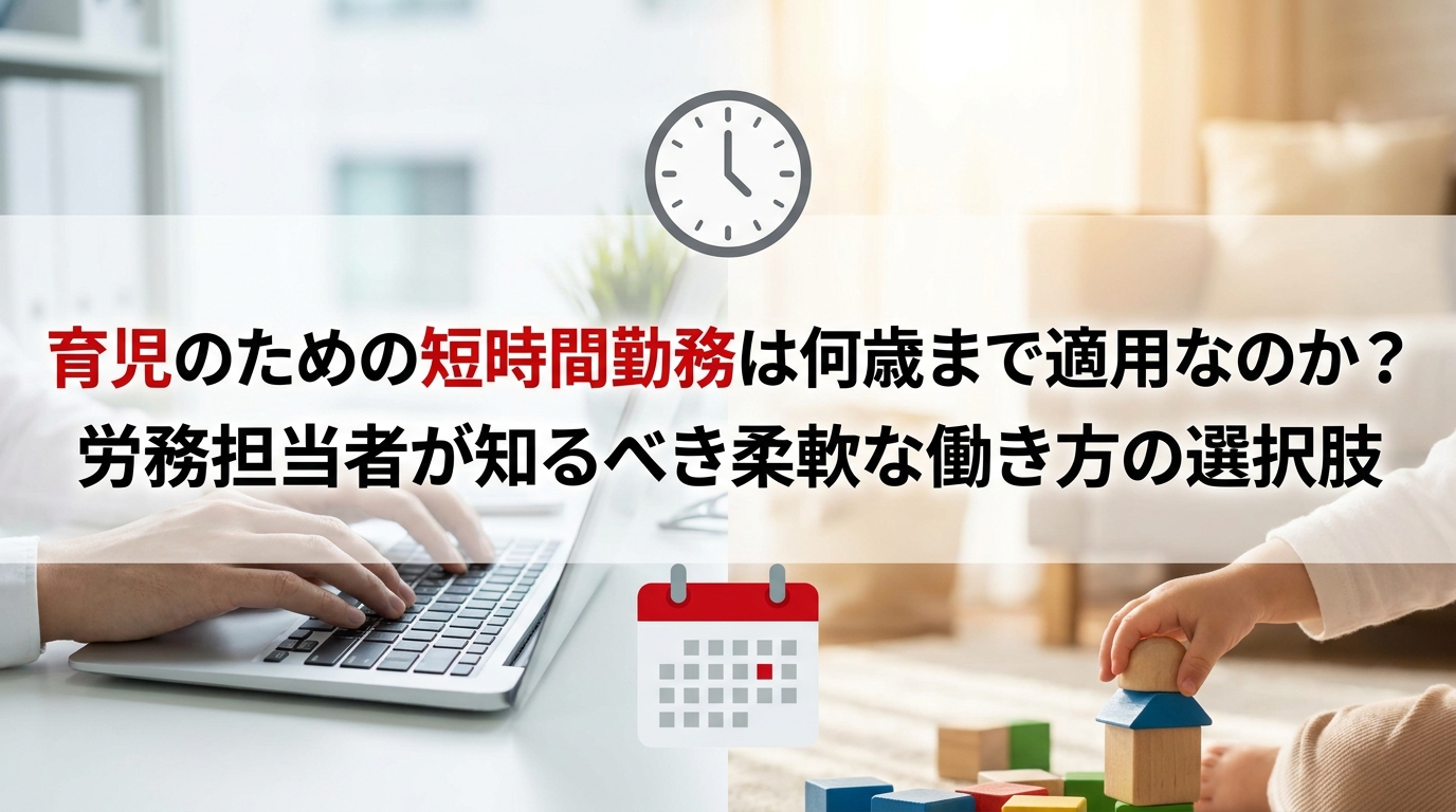 育児のための短時間勤務は何歳まで適用なのか？労務担当者が知るべき柔軟な働き方の選択肢
